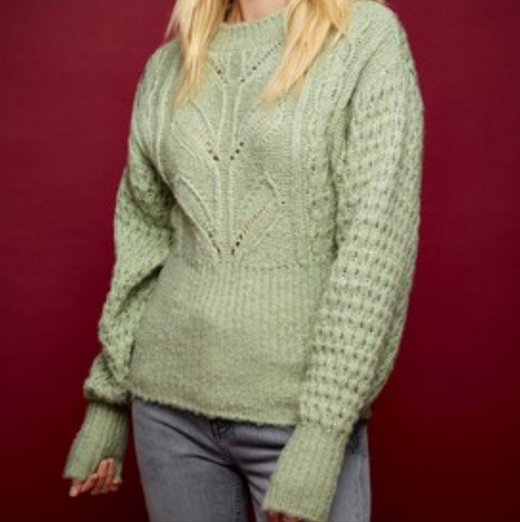 Topshop Idol green sweater size US 4-6 (UK S) - Picture 2 of 3